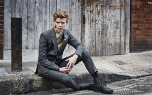 Thomas Brodie Sangster,  an English actor, looks dashing in formals